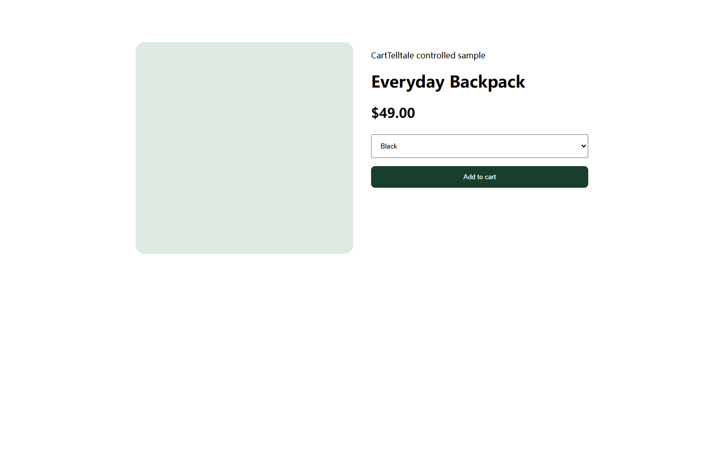 Representative product page · Desktop Chrome before the controlled change